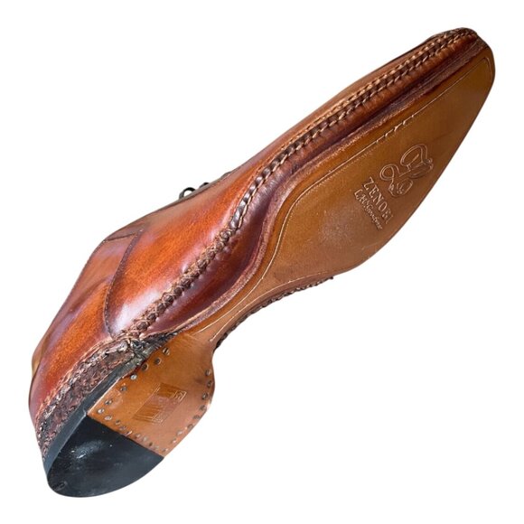 ZENOBI GOODYEAR WELT SADDLE OXFORDS ITALIAN MENS DRESS SHOES NEW EU 42 main image 9